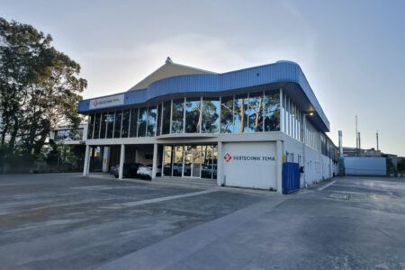 SIEBTECHNIK-TEMA Headoffice Revesby-Sydney, Australia Gebäude mit SIEBTECHNIK-TEMA Logo